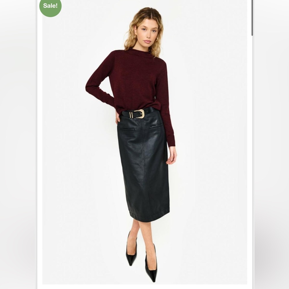 Cami NYC Women's Crewneck Sweater in Burgundy - Picture 2 of 10